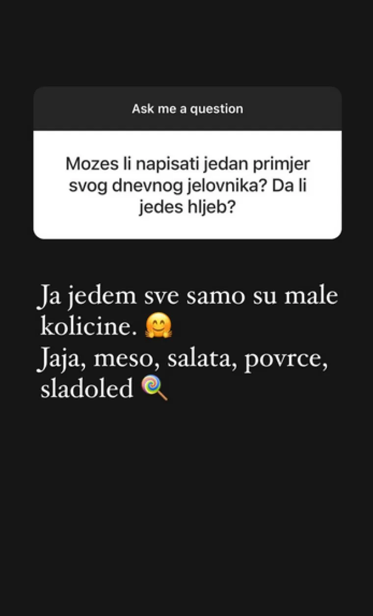 &quot;Jedem sve samo u malim količinama. Jaja, meso, salata, povrće, sladoled&quot;, priznala je Stankica te je otkrila da je uz tu prehranu i uz trenera došla do idealne linije u samo 40 dana.