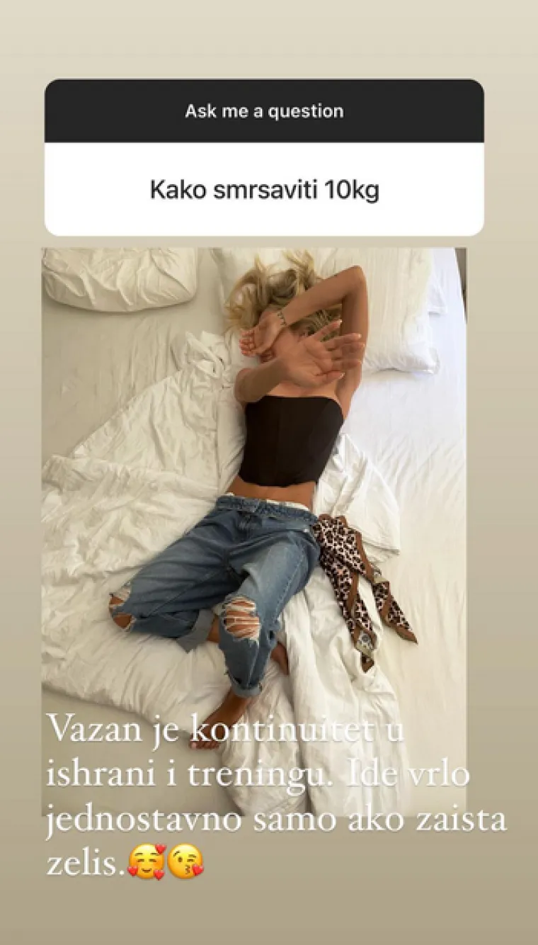 &quot;Važan je kontinuitet u prehrani i treningu. Ide vrlo jednostavno samo ako to zaista želiš&quot;, poručila je dizajnerica koja se dotaknula i karijere...