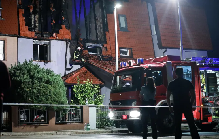 Pogledajte dramatične trenutke i posljedice velikog požara kuća u nizu u Zaprešiću