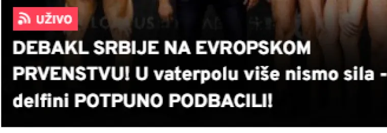 Srbi u potpunom &scaron;oku nakon &scaron;to su njihovi vaterpolisti ispali s Eura u Splitu: 'Najveća bruka u povijesti, vi&scaron;e nismo sila...'