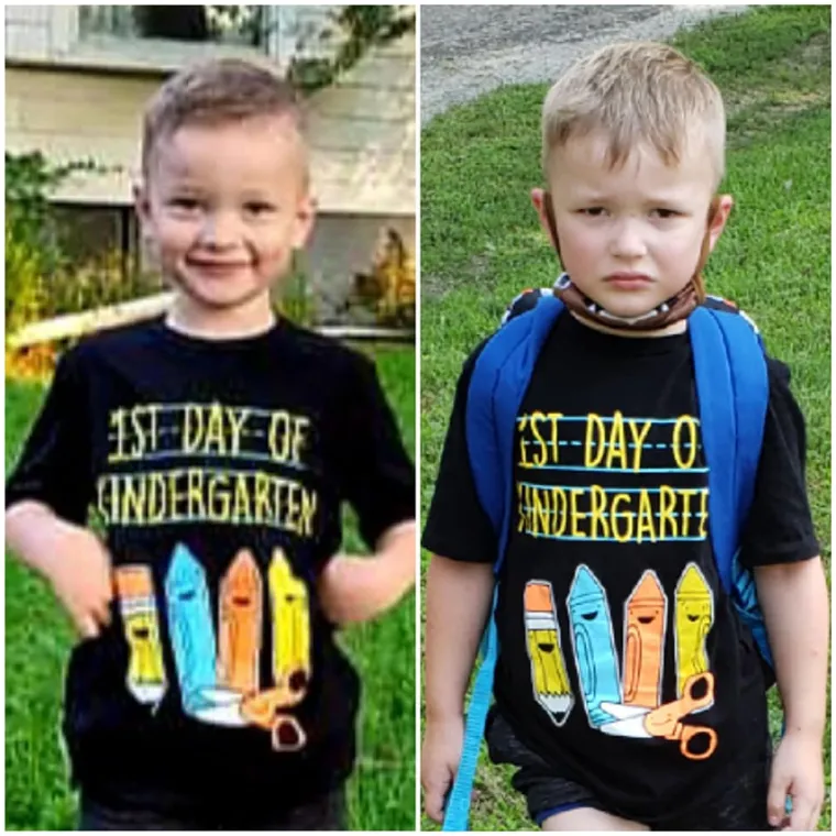 Roditelji masovno dijele izraze lica svojih klinaca nakon prvog dana &scaron;kole i prizori su totalni urnebes