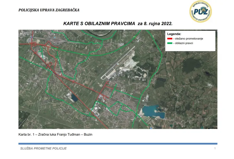 &quot;Na području užeg centra grada Zagreba će se od utorka, 6. rujna, od 6 sati pa do četvrtka, 8. rujna, do 22 sata uspostaviti privremena zabrana zaustavljanja i parkiranja vozila na posebno označenim mjestima trakama &apos;Stop - policija&apos;, s čime se vlasnike vozila i stanare zgrada na navedenim lokacijama prethodno upoznalo&quot;, navela je policija. 
