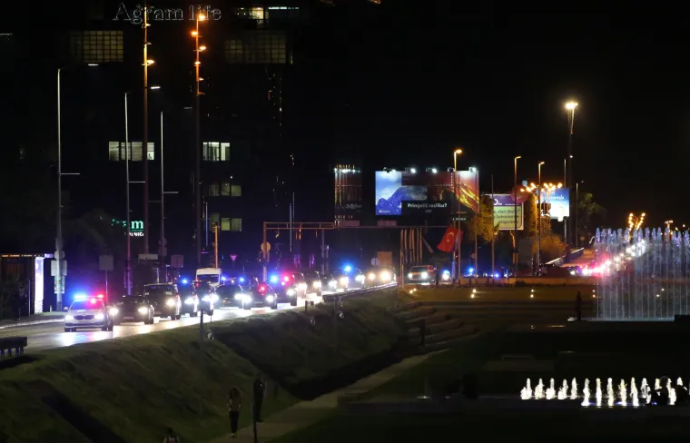 Pogledajte &scaron;tićenu kolonu vozila kojom je turski predsjednik Erdoğan do&scaron;ao do Hotela Sheraton u Zagrebu