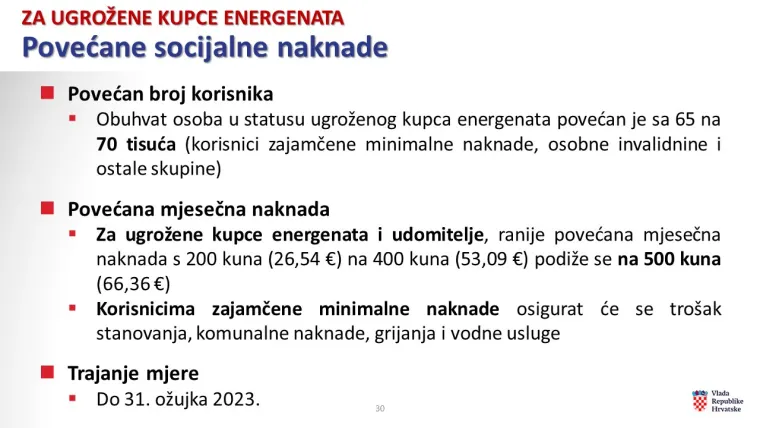 U sklopu Vladina paketa za borbu protiv poskupljenja je i povećanje iznosa neoporezivih primitaka propisanih Pravilnikom o porezu na dohodak. Tako se neoporezive prigodne nagrade s 3000 povećavaju na 5000 kn godi&scaron;nje, a novčane nagrade za radne rezultate i drugi oblici dodatnog nagrađivanja radnika s 5000 na 7500 kn
