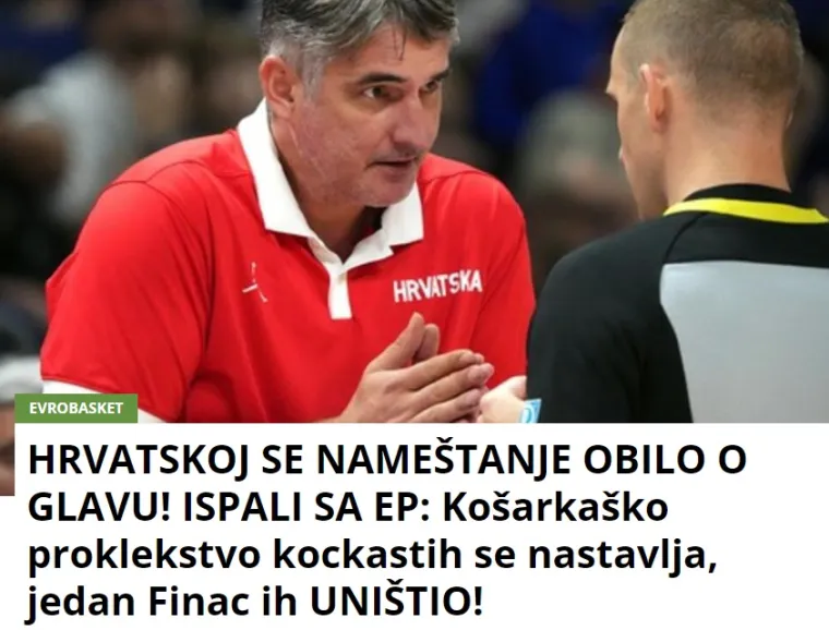 Srpski mediji: 'Hrvati su izre&scaron;etani i eliminirani, odbilo im se namje&scaron;tanje od glavu. Prokletstvo kockastih se nastavlja'