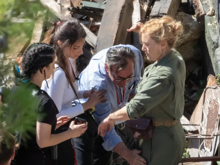 Kate Winslet u Dubrovniku slomila nogu! Objavljene fotografije glumice sa seta u Kuparima