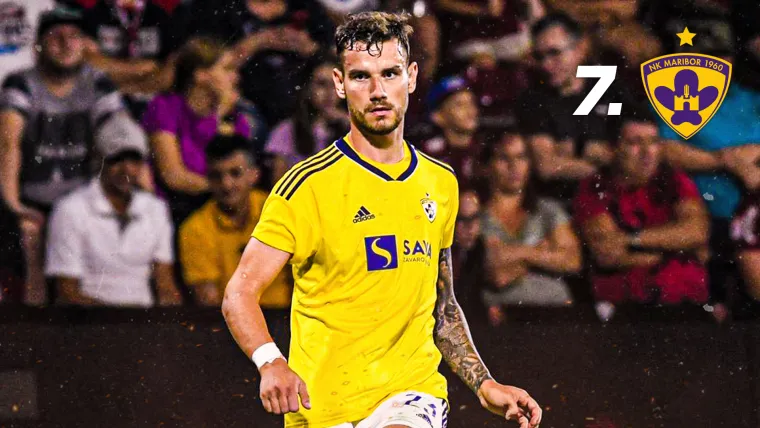 7. mjesto (NK Maribor) - Prošle sezone su osvojili naslov prvaka države, a ovu nisu počeli baš najsjajnije. Rano su ispali iz Europe i trenutno drže četvrtu poziciju na ljestvici s 13 boda manje od prvoplasirane Olimpije. Društvene mreže ukupno broje 208,1 tisuća pratitelja što ih čini najpraćenijim u svojoj državi. Od toga 51,4 tisuća dolazi s Instagrama, a 156,7 tisuća s Facebooka.