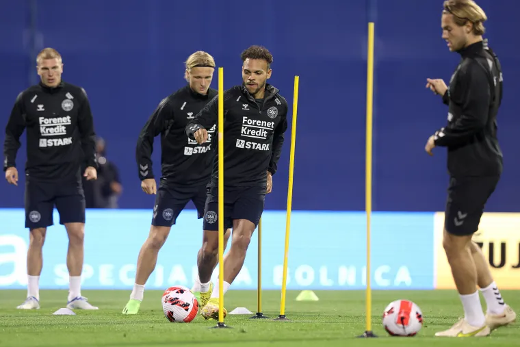 Danska reprezentacija trenirala na Maksimiru: Svi su gledali samo jednog igrača