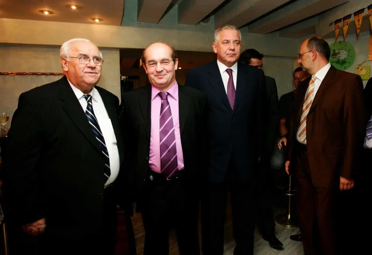 Božo Biskupić, Niko Pavlović, Ivo Sanader. 