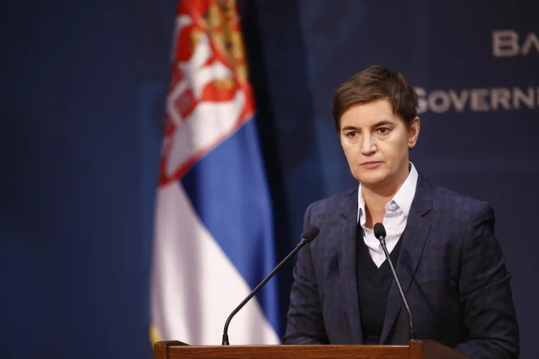 Njezin djed po ocu, Anton Brnabić, Hrvat po nacionalnosti, rođen je u Staroj Baški na Krku. Kao vojni časnik borio se s jugoslavenskim partizanima tijekom Drugog svjetskog rata, a nakon rata bio je potpukovnik. Njezina baka po ocu rođena je u Gorobilju kod Požege. Majka i njen otac, Anin djed, su iz Babušnice u pirotskom okrugu, jugoistočna Srbija. Njezin otac Zoran rođen je 1950. u Užicu, a studij je završio u Beogradu, gdje je obitelj živjela.