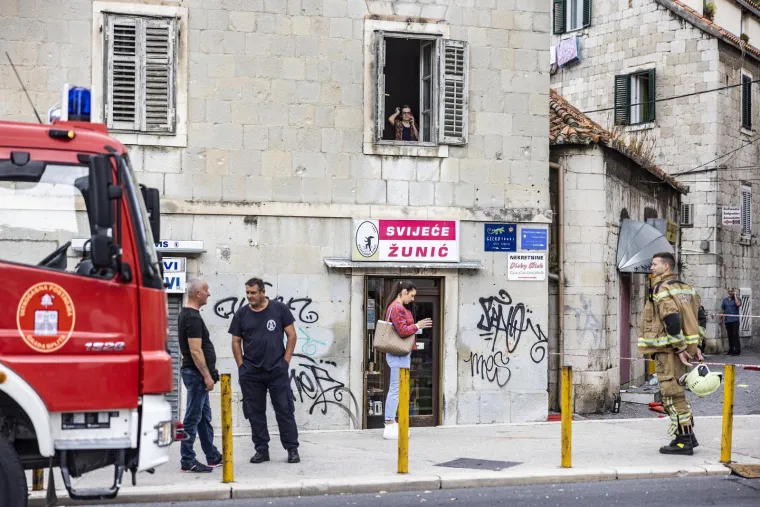 Ovako izgleda mjesto eksplozije u Splitu u kojoj su ozlijeđene dvije osobe