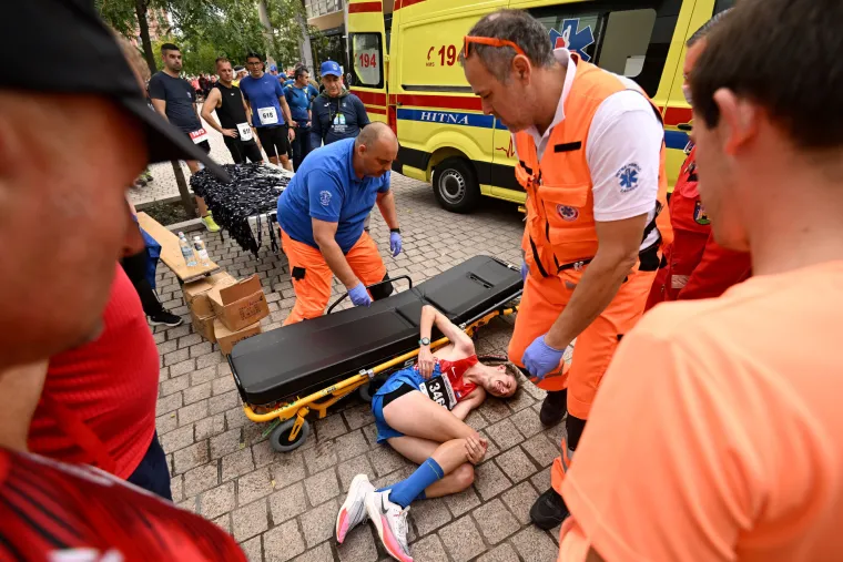 Drama na zagrebačkom maratonu: Hrvatskog atletičara odvela hitna, sru&scaron;io se od bolova
