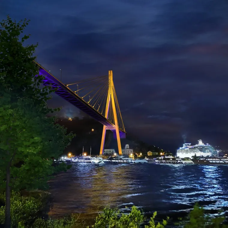 Dubrovački most će se osvjetliti dekorativnom rasvjetom, ovako bi to trebao izgledati