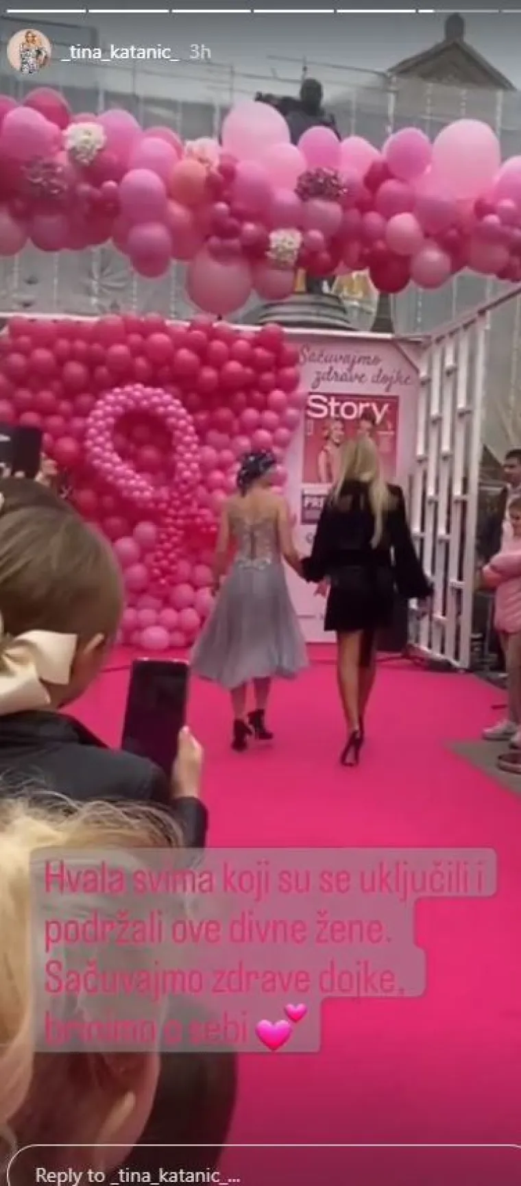 Tina Katanić prošetala modnom pistom u centru Zagreba iako joj to više nije običaj, a cilj je itekako plemenit
