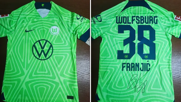 Potpisani dres Bartola Franjića iz Wolfsburga