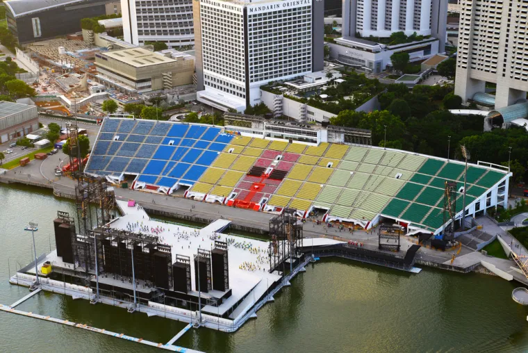Plutajući stadion u Singapuru zbunjuje ljude iz cijelog svijeta: Prima gotovo 30 tisuća ljudi, a uskoro ga ruše