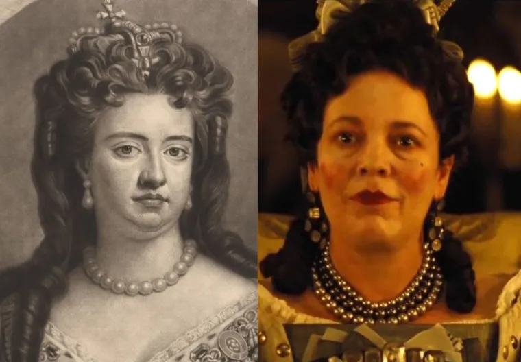 Olivia Colman kao Ana, kraljica Velike Britanije