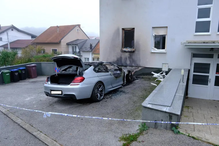 Kad vidiš ovo, dođe ti muka: Blizu zagrebačkog Maksimira izgorio skupocjeni BMW! Oštećena fasada i prozori kuće