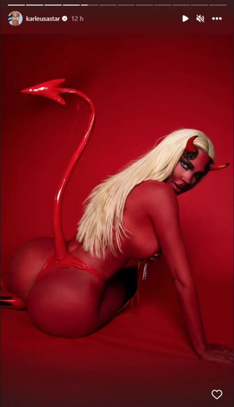 Jelena Karleuša osvanula kao vražica, cijela gola i obojena crvenom bojom: Jedni 'žele s njom u pakao', a drugi tvrde da je 'pukla odavno'