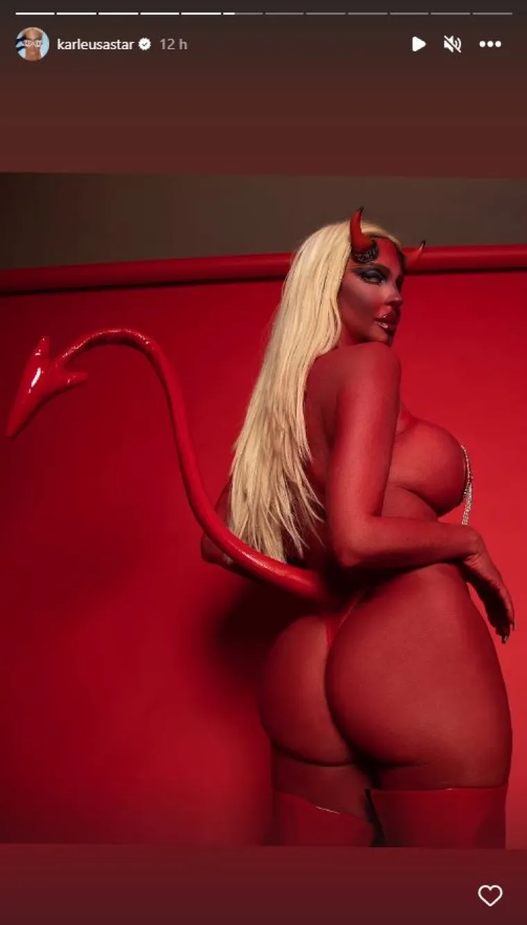 Jelena Karleuša osvanula kao vražica, cijela gola i obojena crvenom bojom: Jedni 'žele s njom u pakao', a drugi tvrde da je 'pukla odavno'