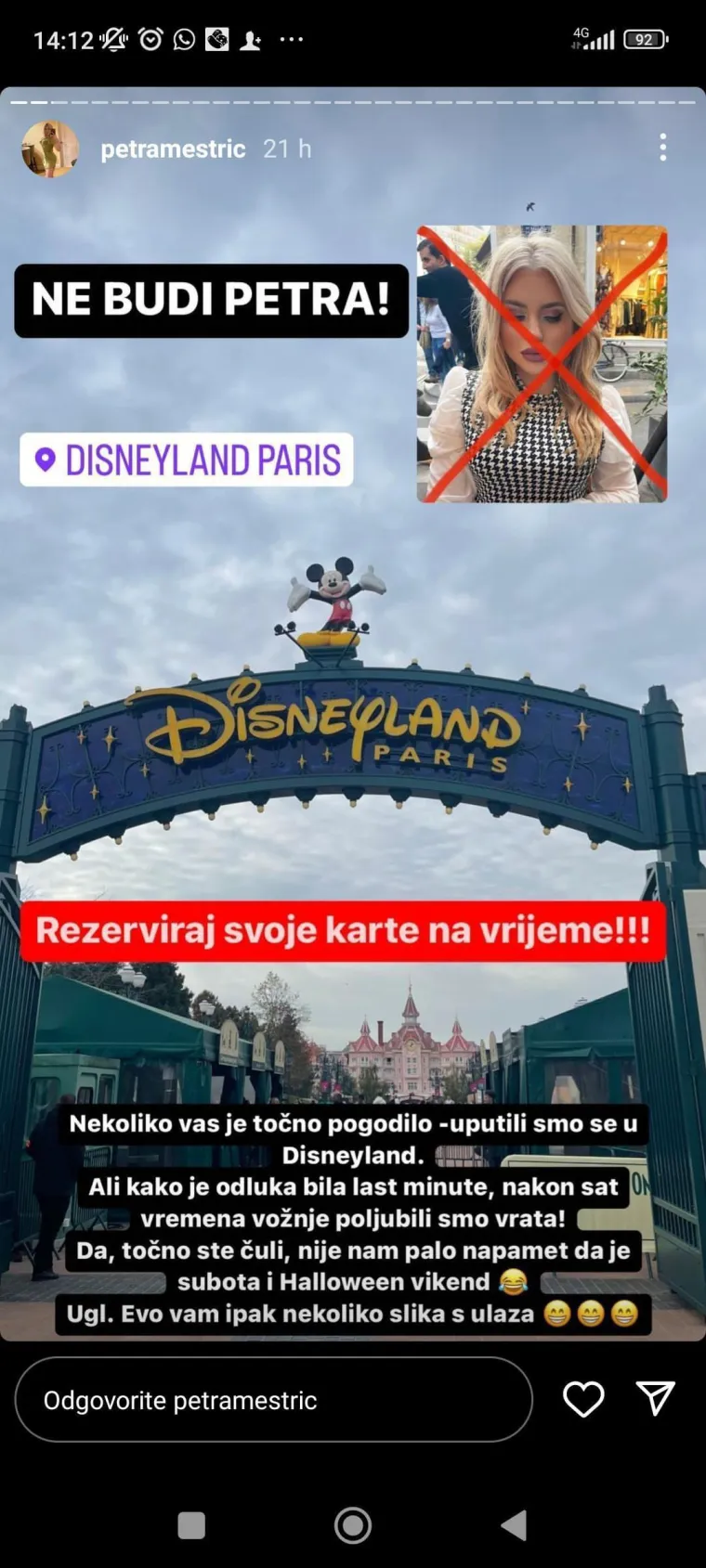 Najseksi hrvatsku liječnicu dočekao hladan tuš u Parizu, sve je snimila: 'Život nije Instagram, ne budi kao Petra!'