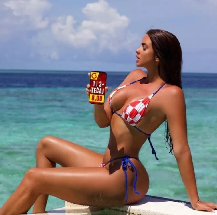 Na&scaron;a najpoznatija navijačica na naslovnici u vrućem izdanju: 'Podivljat će u Kataru ako bude tamo. Nogomet je zbog ove hrvatske ljepotice predivan'