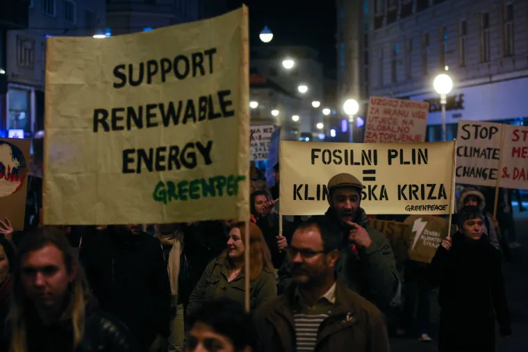 Klimatski mar&scaron; u Zagrebu: Nemamo planet B! Hrvatska je u Europi među najugroženijima!