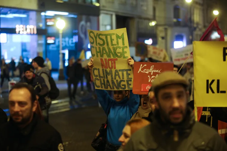 Klimatski mar&scaron; u Zagrebu: Nemamo planet B! Hrvatska je u Europi među najugroženijima!