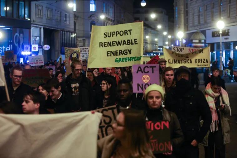 Klimatski mar&scaron; u Zagrebu: Nemamo planet B! Hrvatska je u Europi među najugroženijima!