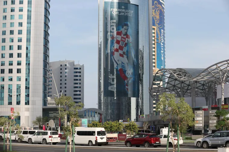 Epski prizor iz Katara koji će razveseliti sve Hrvate: Pogledajte što je zasjalo na neboderu u Dohi