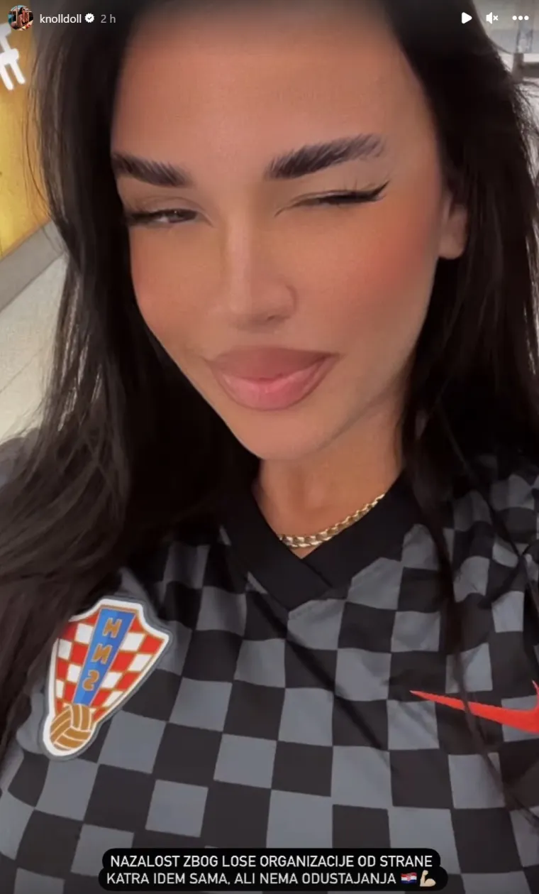 Bit će vruće na tribinama: Ivana Knoll pokazala u čemu će bodriti Vatrene, a poslala je i poruku Marokancima