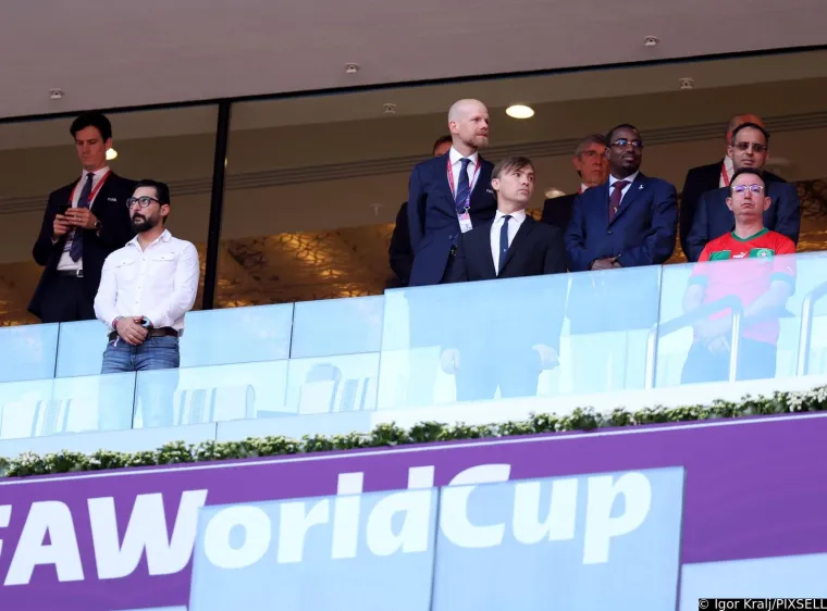 Elita u VIP loži na utakmici Hrvatske i Maroka: Infantino, Wenger i legenda Vatrenih