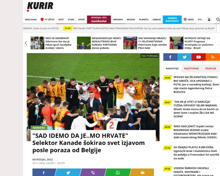 Prostačka izjava na račun Hrvatske odjeknula srpskim i bosanskim medijima: 'Poslao je šokantnu poruku pa se nasmijao'