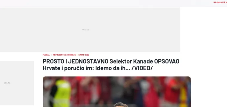 Prostačka izjava na račun Hrvatske odjeknula srpskim i bosanskim medijima: 'Poslao je šokantnu poruku pa se nasmijao'