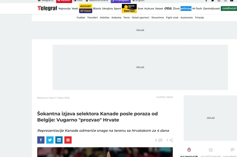 Prostačka izjava na račun Hrvatske odjeknula srpskim i bosanskim medijima: 'Poslao je šokantnu poruku pa se nasmijao'