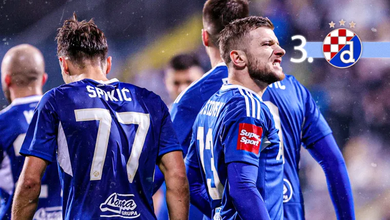 3. mjesto (Dinamo) - Rijetko se nađe neki podatak u kojem Modri nisu vodeći budući da je iza zagrebačkog kluba iznimno uspješna polusezona unatoč ispadanju iz Lige prvaka. Spominje se nikad dominantniji Dinamo u HNL-u, no ipak ima klubova koji su ga u ovom segmentu uspjeli nadmašiti. Plavi imaju sedam bodova više nego prošle sezone, a trenutno u prvenstvu Hajduku bježe šest bodova uz utakmicu manje.