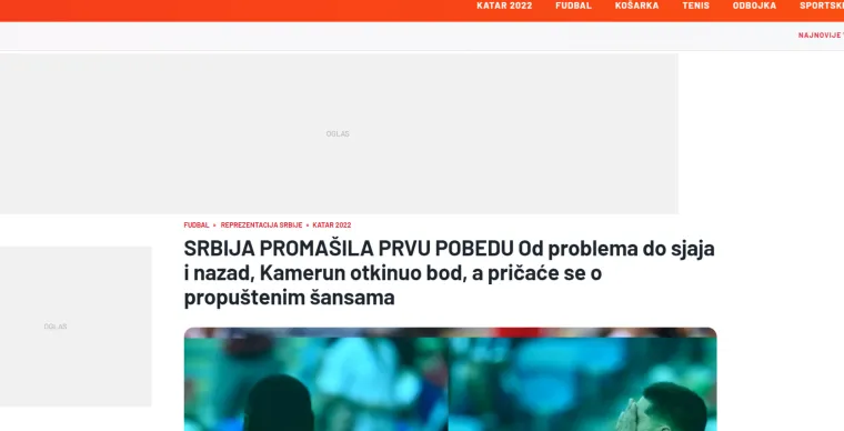 Srpski portali u &scaron;oku nakon nevjerojatne utakmice, jedan je posebno briljirao s porukom Orlovima