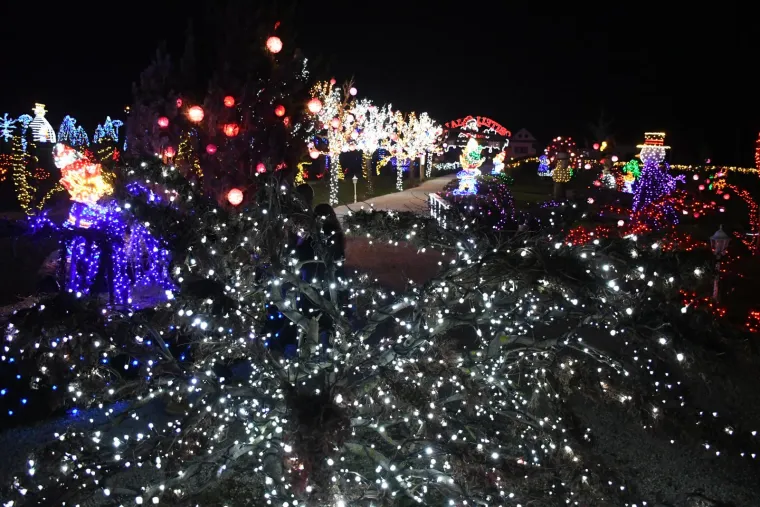 Otvoren Advent obitelji Salaj. Milijunima lampica osvijetljeni vilenjaci, snjegovići, sobovi...