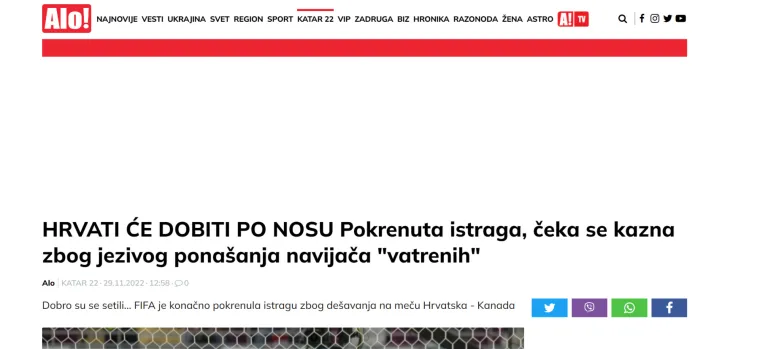 Srpski mediji jedva dočekali postupak protiv Hrvatske: 'Bravo. Usta&scaron;ki simboli i bolesno vrijeđanje dobivaju žestoku kaznu'