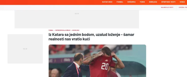 Srpski mediji u &scaron;oku nakon ispadanja Orlova: 'Uzalud loženje - &scaron;amar realnosti nas vratio kući'