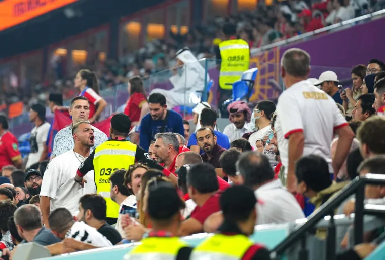 Nemile scene na utakmici Srbije i &Scaron;vicarske: Navijači se sukobili na tribinama, srećom sve je brzo zavr&scaron;ilo