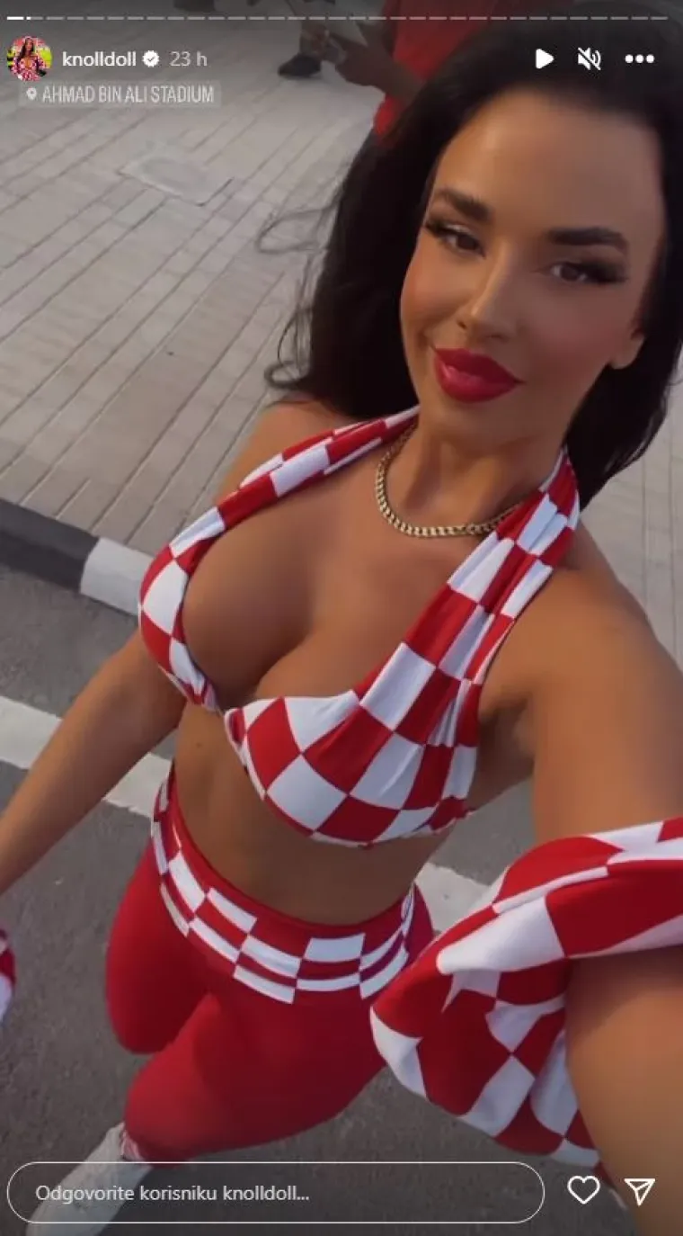 Ivana Knoll je na susret Hrvatske i Japana do&scaron;la u novoj kombinaciji koja obara s nogu