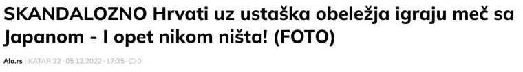 Srpski portali ponovno divljaju: Opet im se ukazuju ustaške zastave, zahtijevaju kaznu za Hrvatsku
