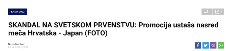 Srpski portali ponovno divljaju: Opet im se ukazuju ustaške zastave, zahtijevaju kaznu za Hrvatsku