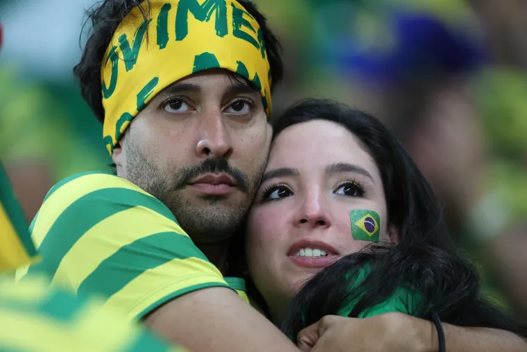 FOTO Krokodilske suze brazilskih navijača. Slomili se nakon poraza od Hrvatske