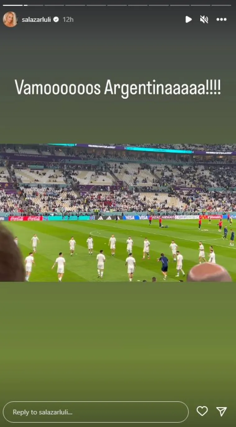 Obećala je trčati gola ako Argentina pobijedi, a sad je objavila fotke zanosnih oblina dok je navijala za Messija