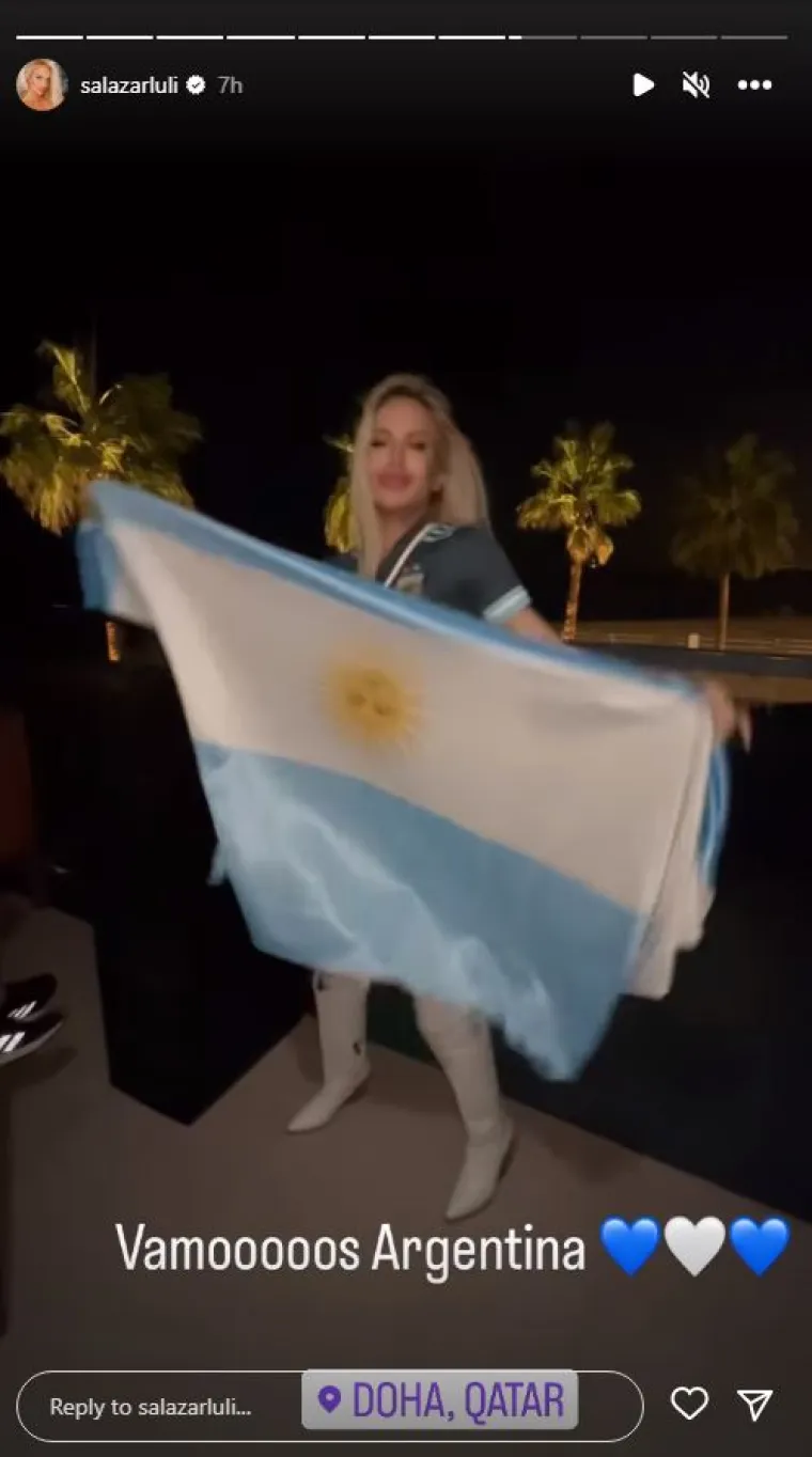Obećala je trčati gola ako Argentina pobijedi, a sad je objavila fotke zanosnih oblina dok je navijala za Messija