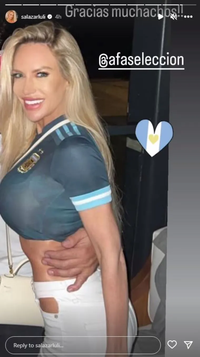 Obećala je trčati gola ako Argentina pobijedi, a sad je objavila fotke zanosnih oblina dok je navijala za Messija
