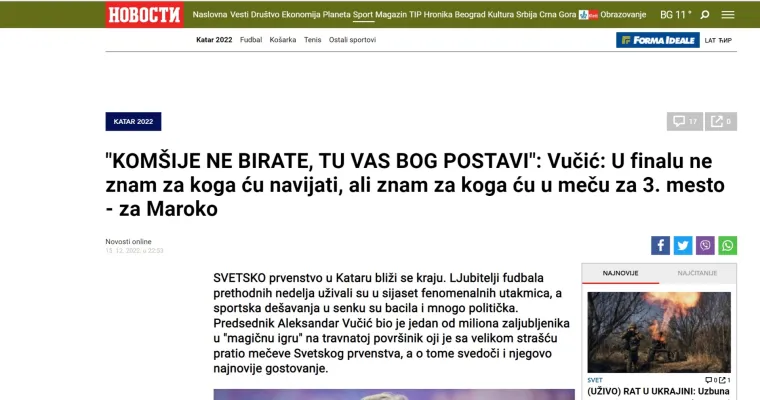 Srpski portali jedva dočekali Vučićevu izjavu o Hrvatskoj: 'Jasno im je dao do znanja...'