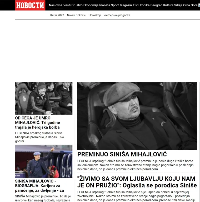 Svi se opraštaju od legendarnog MihajlovIća, pogledajte što pišu tamošnji mediji: 'Miha nije izdržao'
